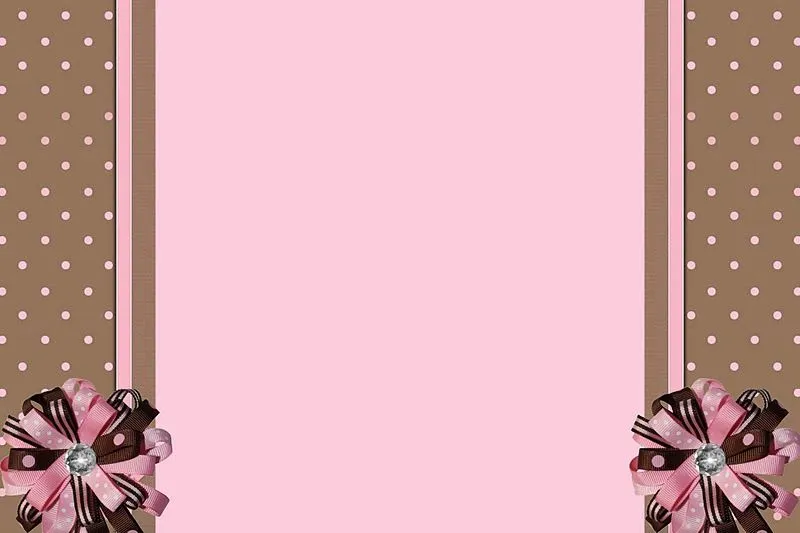 Marrón y Rosa: Invitaciones para Imprimir Gratis. | Ideas y ...