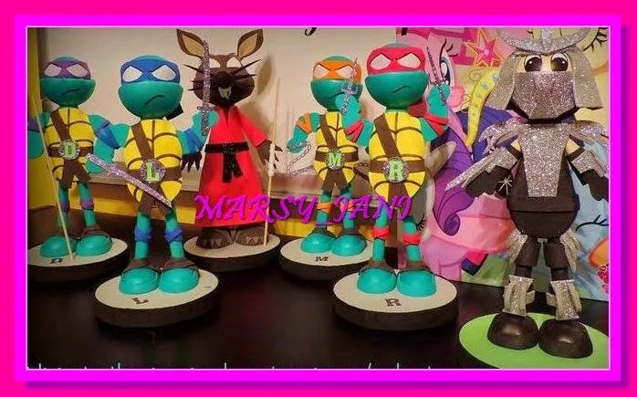 ARTE DULCE: MESA DE DULCES TORTUGAS NINJA