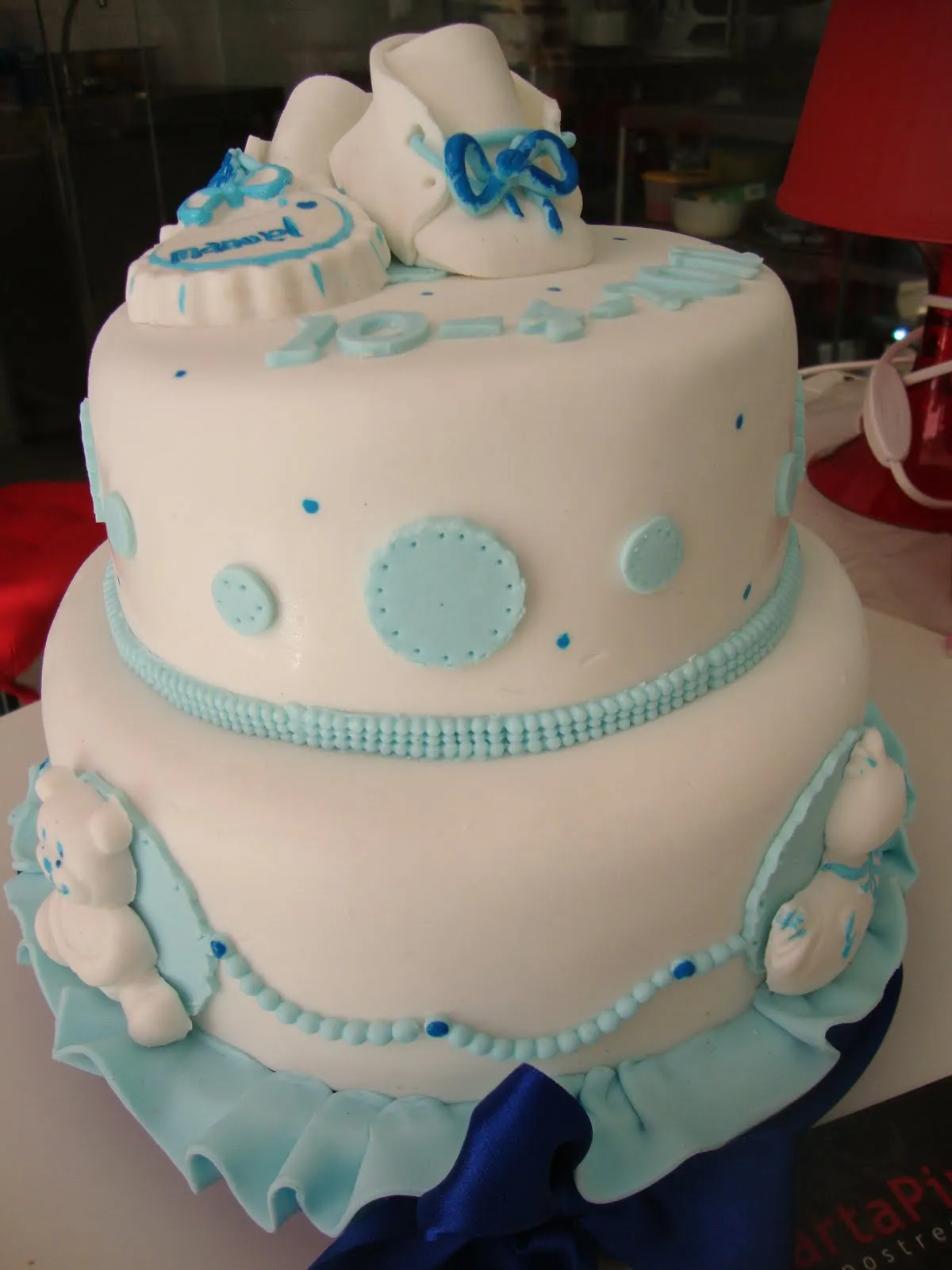 MartaPino Postres: TARTA DE BAUTIZO!!