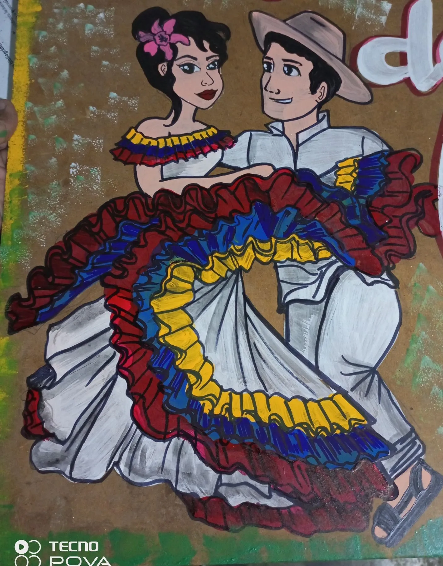 Martes de arte y oficios: pintando pareja de baile — Steemit Martes de arte y oficios: pintando pareja de baile — Steemit
