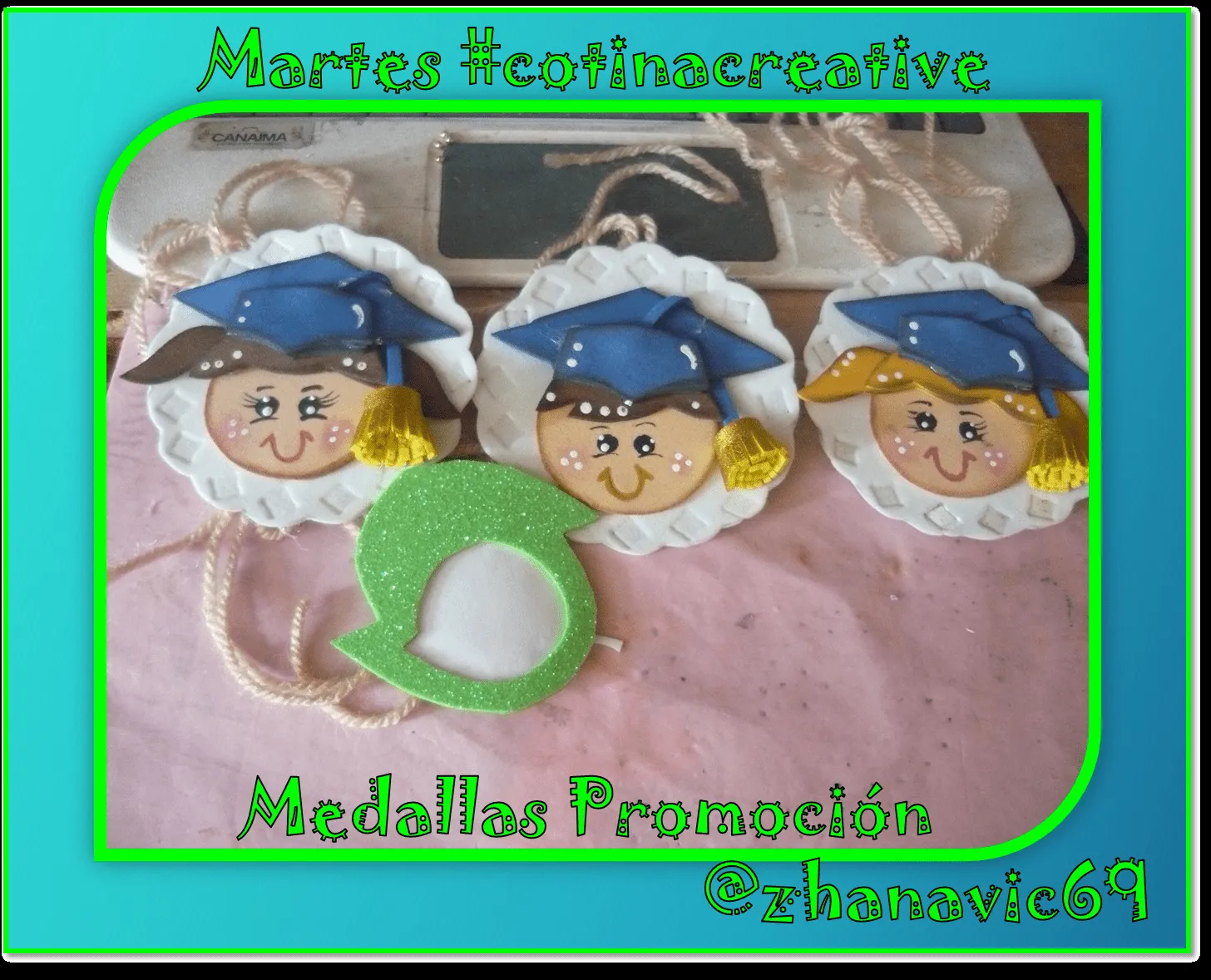 Martes #cotinacreative: MEDALLA DE PROMOCION EN FOAMI//@zhanavic69 — Steemit