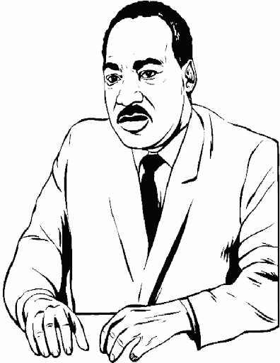 Martin Luther King, Jr para colorear | Manualidades Infantiles Martin Luther King, Jr para colorear | Manualidades Infantiles