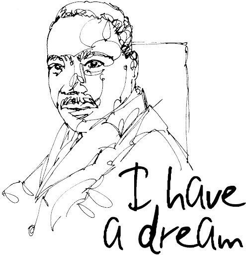 Martin Luther King, Jr para colorear | Manualidades Infantiles Martin Luther King, Jr para colorear | Manualidades Infantiles
