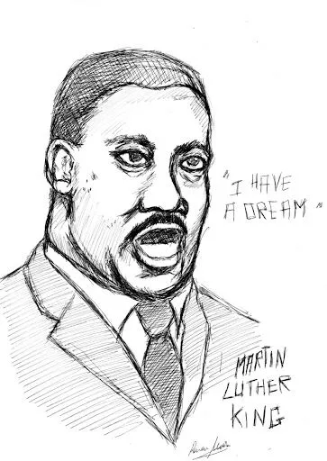 Martin Luther King, Jr para colorear | Manualidades Infantiles Martin Luther King, Jr para colorear | Manualidades Infantiles