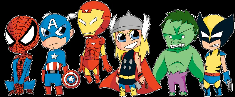 Marvel Hero Chibis by CaloyPinoy on deviantART