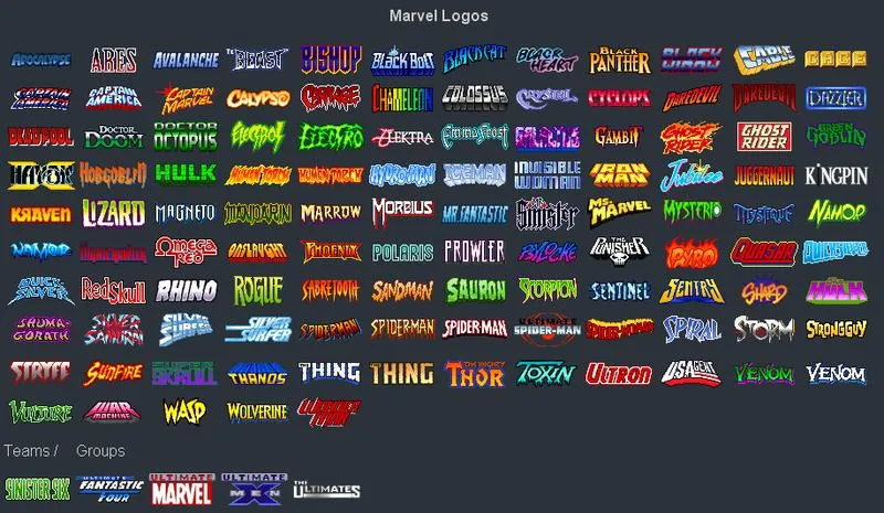 Marvel Logos