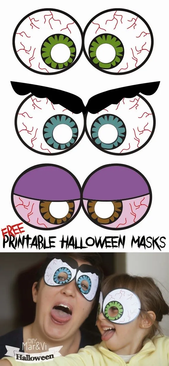 Mar&Vi Blog: Máscaras de Halloween para imprimir gratis Mar&Vi Blog: Máscaras de Halloween para imprimir gratis