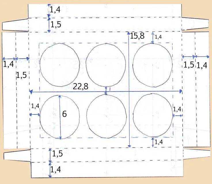 Mary French: Caja para 6 cupcakes | moldes | Pinterest | Cupcake ...