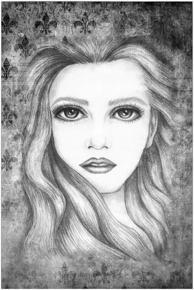 maryanka ...: Retrato femenino - ilustracion - dibujo a lapiz