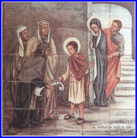 Marzo, mes dedicado a San José: Día 16-San José pierde a Jesús y ... Marzo, mes dedicado a San José: Día 16-San José pierde a Jesús y ...