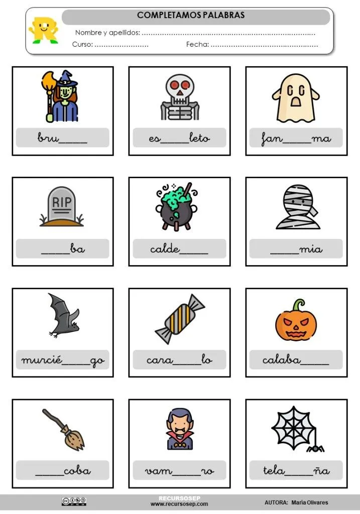 MÁS DE 50 ACTIVIDADES de HALLOWEEN para el aula y para casa [GRATIS]
