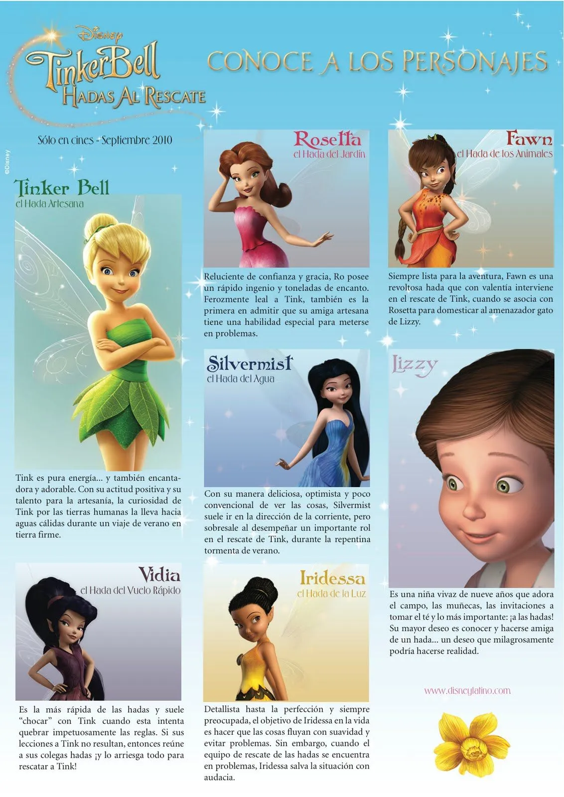 Cine Informacion y mas: Disney - Tinker Bell Hadas al Rescate - Conoce a los Personajes Cine Informacion y mas: Disney - Tinker Bell Hadas al Rescate - Conoce a los Personajes