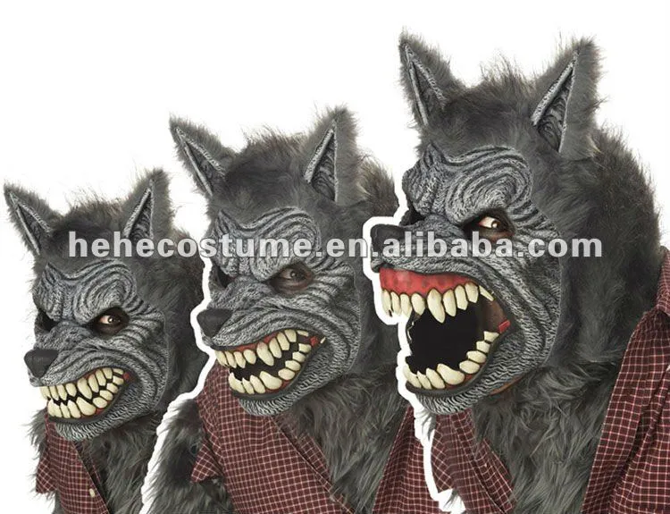 Hombre lobo Ani - máscara de movimiento-Máscaras de fiesta ...