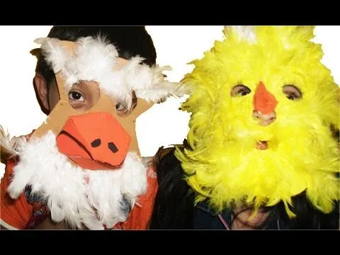 como hacer una mascara de animales con fomi - YouTube
