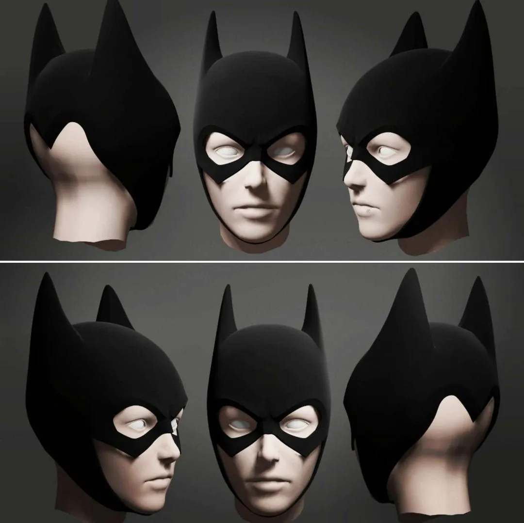 Máscara de batgirl - Etsy México