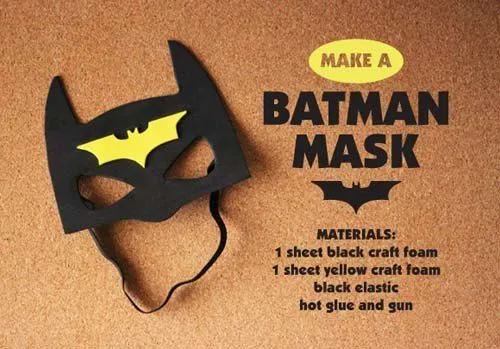 Cómo hacer una máscara de Batman casera?