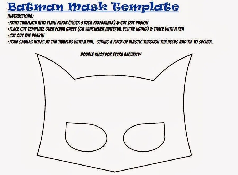 Máscara de Batman para imprimir, colorear y usar | Blog de imágenes Máscara de Batman para imprimir, colorear y usar | Blog de imágenes