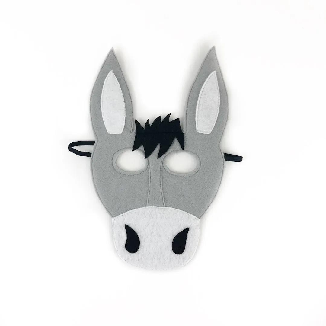 Máscara de burro de fieltro para niños disfraz de halloween - Etsy México Máscara de burro de fieltro para niños disfraz de halloween - Etsy México