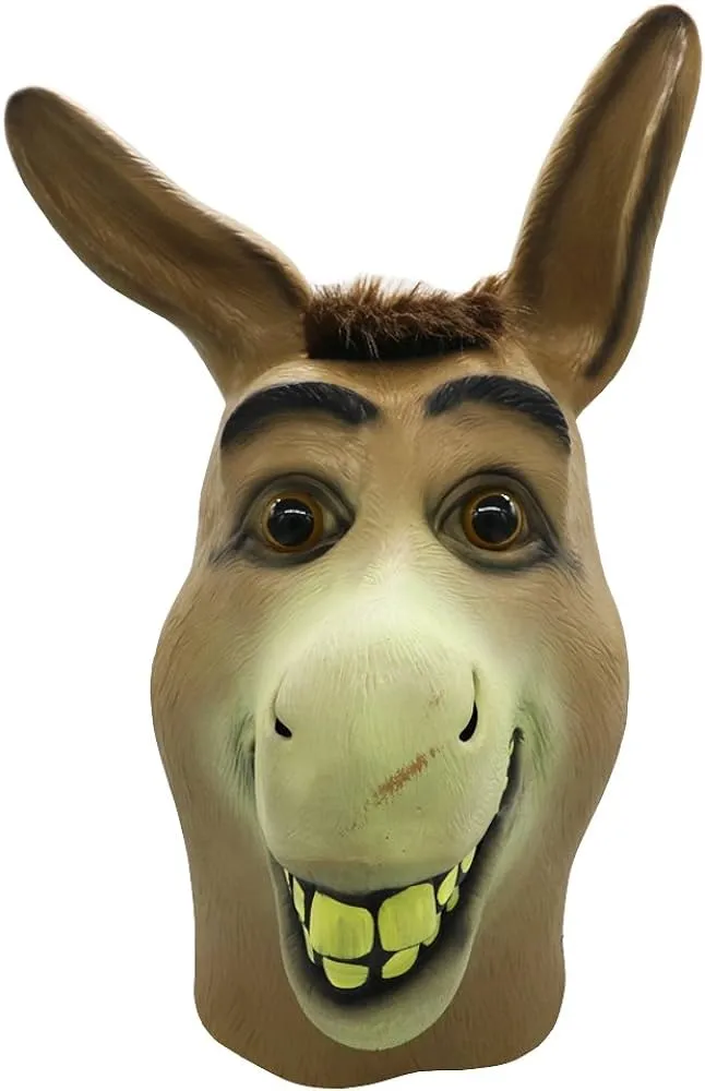 Máscara de burro, máscara de cabeza de burro Shrek de Halloween, novedosa máscara de cabeza de animal de látex para adultos : Amazon.com.mx: Ropa, Zapatos y Accesorios Máscara de burro, máscara de cabeza de burro Shrek de Halloween, novedosa máscara de cabeza de animal de látex para adultos : Amazon.com.mx: Ropa, Zapatos y Accesorios