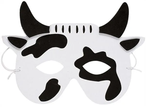 Moldes para hacer una mascara de vaca - Imagui