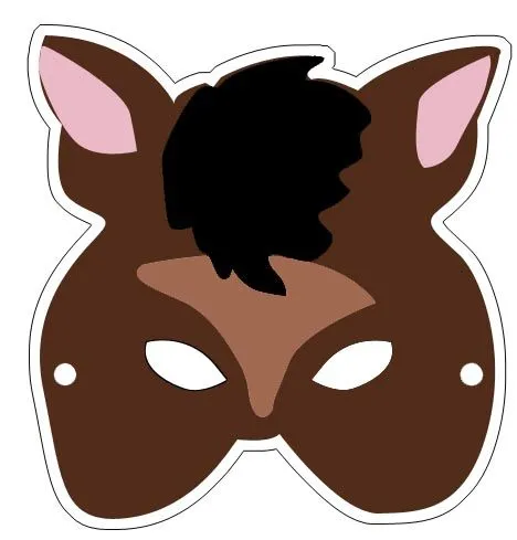 Máscara de caballo para imprimir y usar | Máscaras de Carnaval Máscara de caballo para imprimir y usar | Máscaras de Carnaval