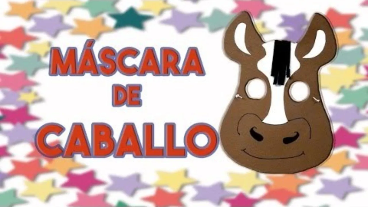 Cómo hacer una máscara de caballo | Manualidades Carnaval para niños Cómo hacer una máscara de caballo | Manualidades Carnaval para niños