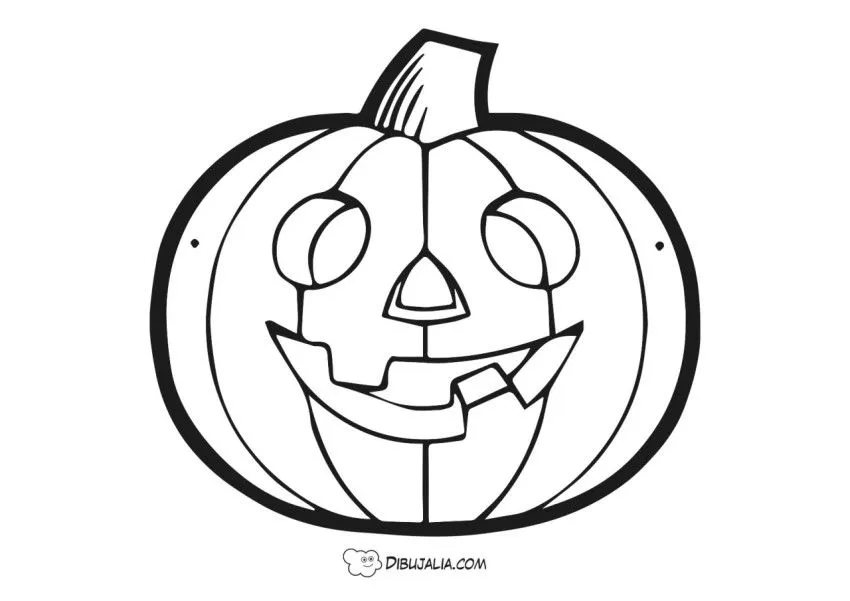 Una máscara de calabaza - Dibujo #2250 - Dibujalia - Dibujos para Colorear y Recursos Educativos Una máscara de calabaza - Dibujo #2250 - Dibujalia - Dibujos para Colorear y Recursos Educativos