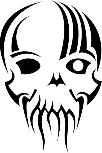 Máscara de calavera clip art tribal | Descargar Vectores gratis