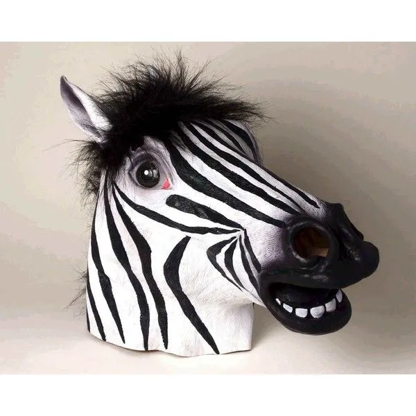 Máscara de cebra deluxe: comprar online en Funidelia.