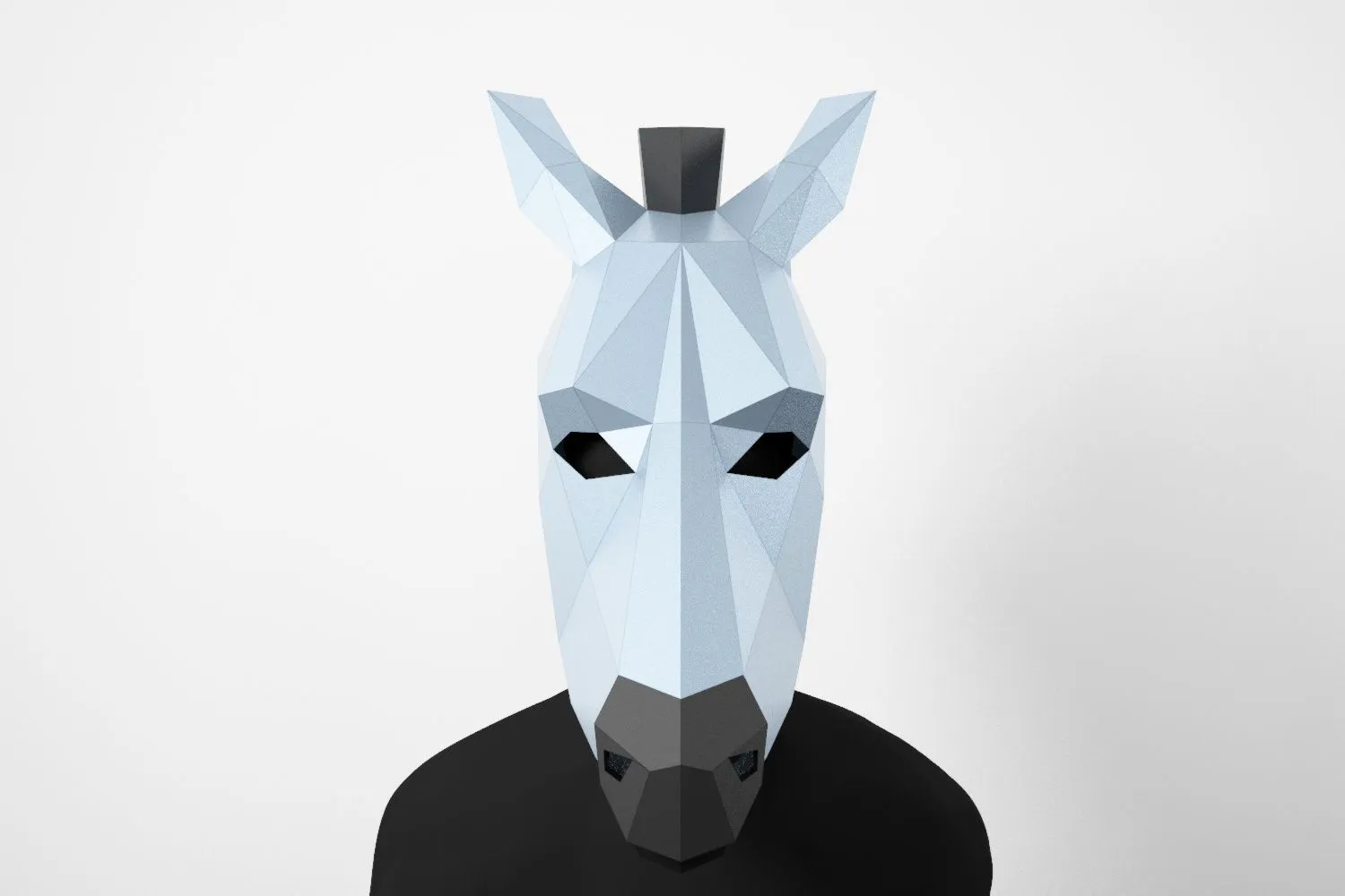 Máscara de cebra DIY, Máscara Low Poly, Máscara de artesanía de papel, Plantilla de PDF Máscara 3D - LACRAFTA Máscara de cebra DIY, Máscara Low Poly, Máscara de artesanía de papel, Plantilla de PDF Máscara 3D - LACRAFTA