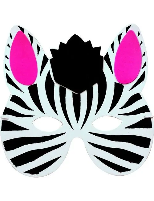 Mascara de cebra para niños - Imagui