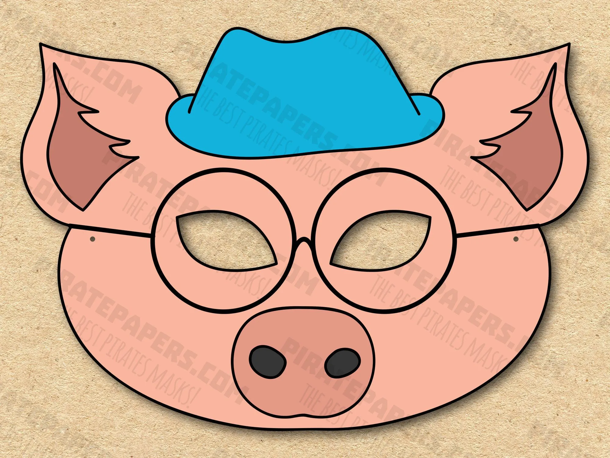 Máscara de Cerdo 3 Imprimible Los Tres Cerditos DIY de - Etsy México Máscara de Cerdo 3 Imprimible Los Tres Cerditos DIY de - Etsy México