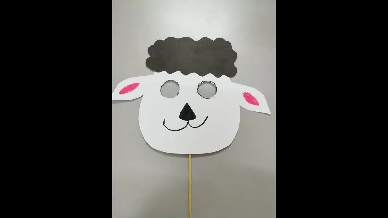 Máscara de cordero de Papel fácil - DIY - YouTube Máscara de cordero de Papel fácil - DIY - YouTube