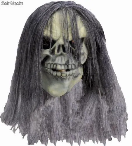 mascara-de-calavera-con-melena ...