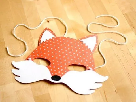 Cómo hacer una máscara de zorro para carnaval | Manualidades niños Cómo hacer una máscara de zorro para carnaval | Manualidades niños