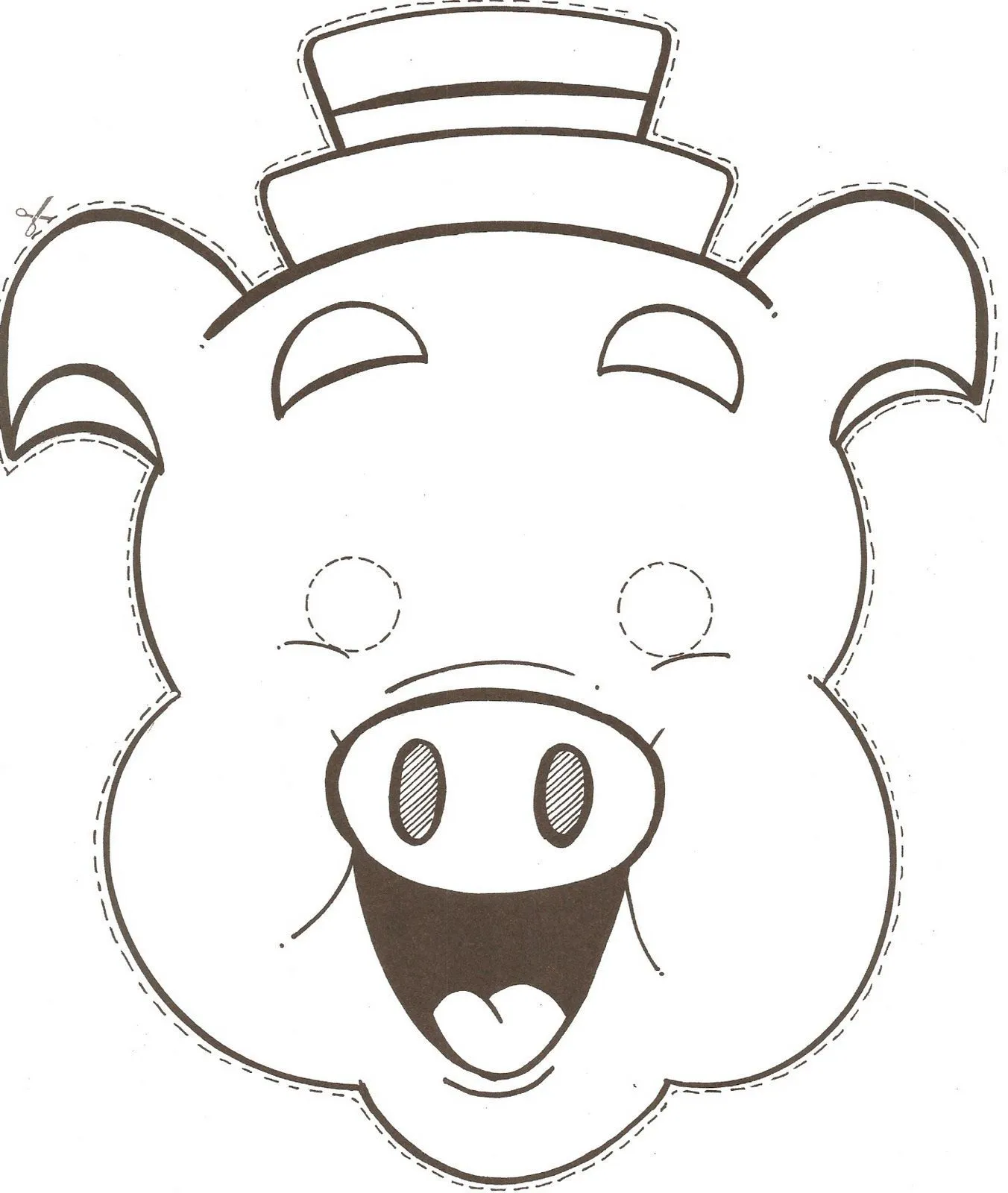Máscara e dedoches Três Porquinhos | Pig crafts, Nursery rhymes preschool crafts, Animal stencil patterns Máscara e dedoches Três Porquinhos | Pig crafts, Nursery rhymes preschool crafts, Animal stencil patterns