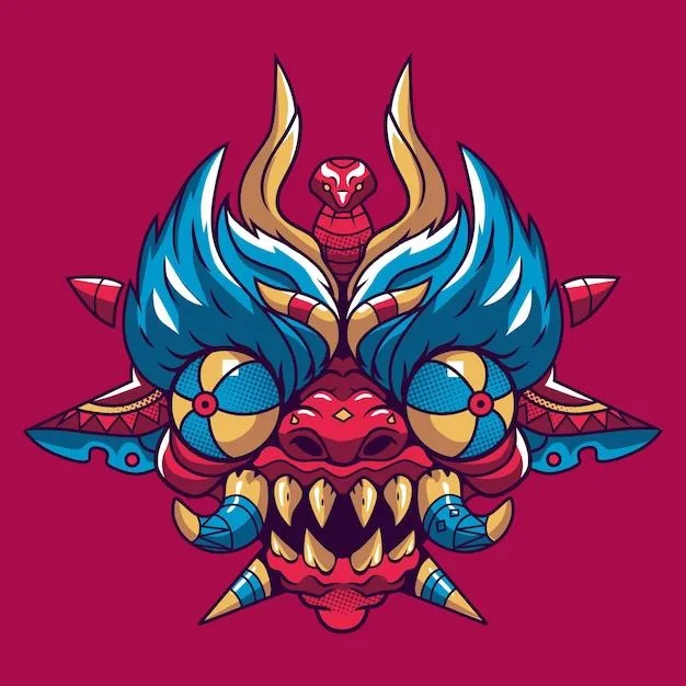 Mascara diablada , demonio , icono | Vector Premium Mascara diablada , demonio , icono | Vector Premium