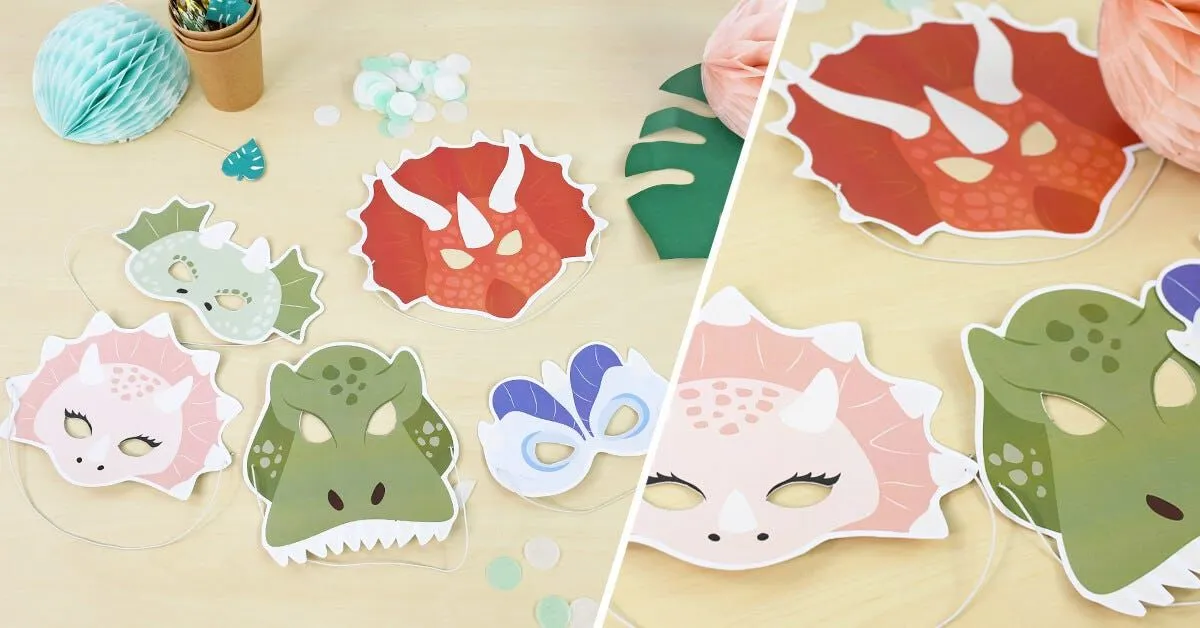 Máscara de dinosaurio | DIY Petit-Fernand