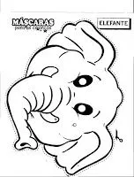 Mascara de elefante para imprimir - Imagui