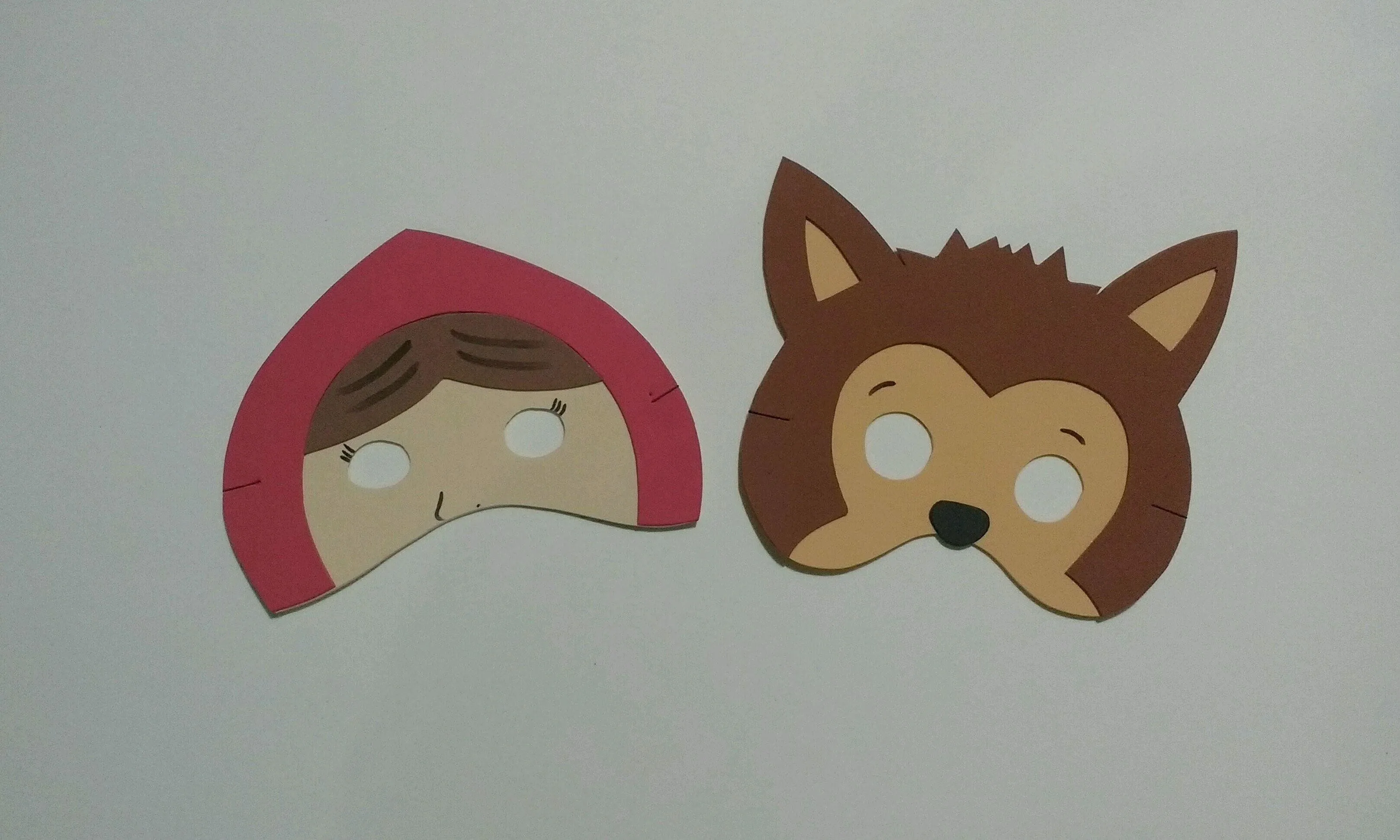 Máscara em EVA Chapeuzinho Vermelho e Lobo Mau | Elo7 Máscara em EVA Chapeuzinho Vermelho e Lobo Mau | Elo7