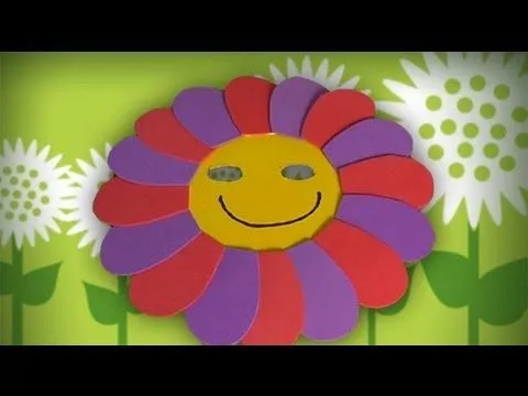 Máscara de flor, manualidades de disfraces para carnaval - YouTube