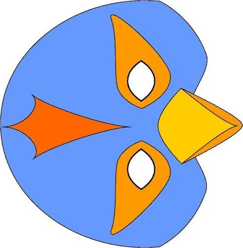 Como hacer una mascara de fomi de paloma - Imagui