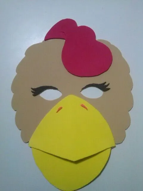 máscara gallo en goma eva | Piñatas,deco fiestas infantiles ... máscara gallo en goma eva | Piñatas,deco fiestas infantiles ...