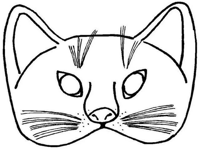 Mascara de gato para imprimir - Imagui