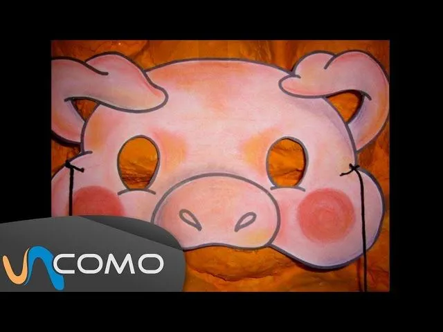 Hacer máscara infantil de cerdo - YouTube