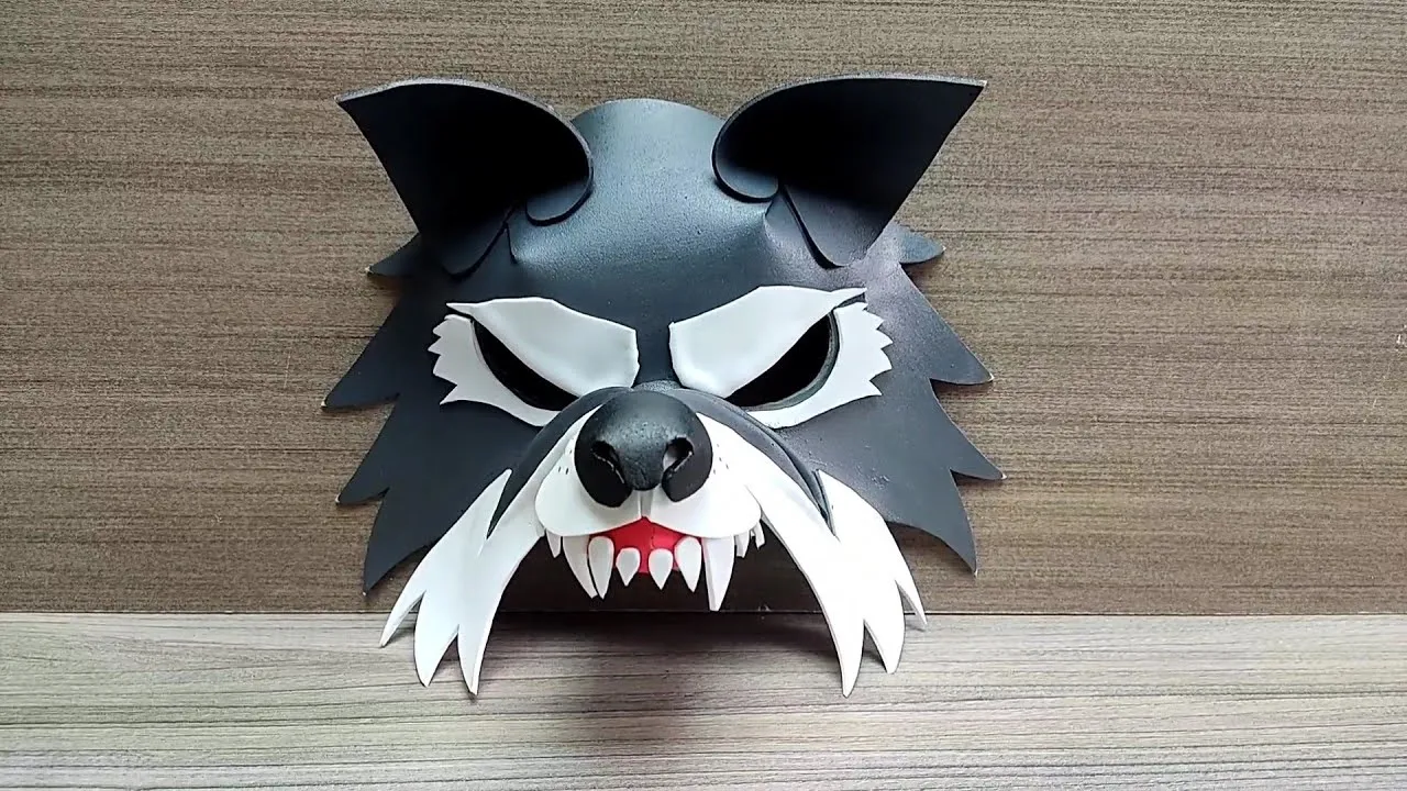 Como hacer máscara de Lobo con Foamy DIY How to make mask wolf - YouTube Como hacer máscara de Lobo con Foamy DIY How to make mask wolf - YouTube