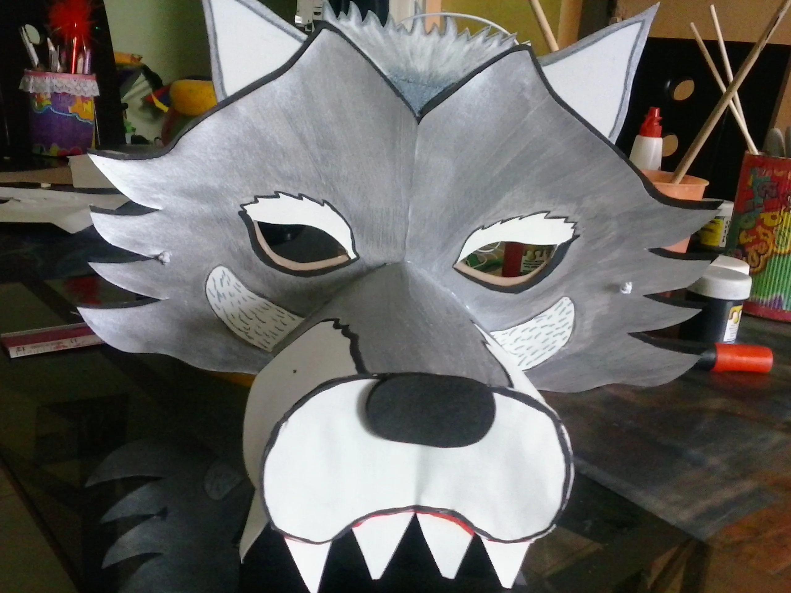 mascara de lobo | mascaras teatro | Pinterest | Mascaras