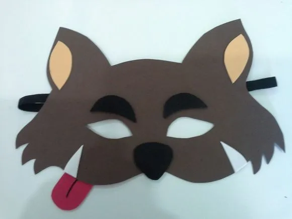 mascara lobo mau em eva, lembrancinha para os meninos na festa da ... mascara lobo mau em eva, lembrancinha para os meninos na festa da ...