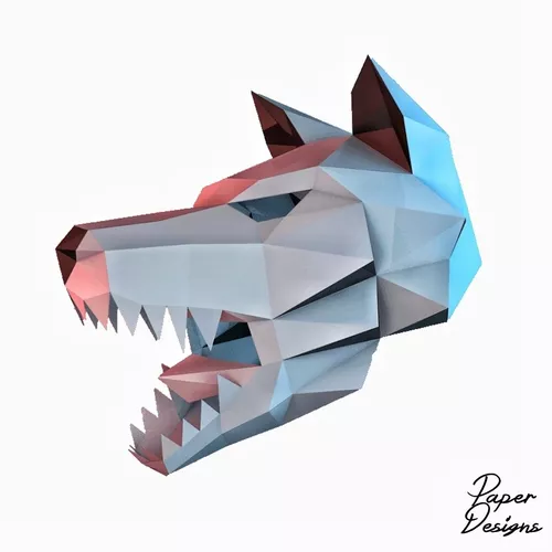 Máscara De Lobo (plantilla Pdf) | Meses sin intereses Máscara De Lobo (plantilla Pdf) | Meses sin intereses