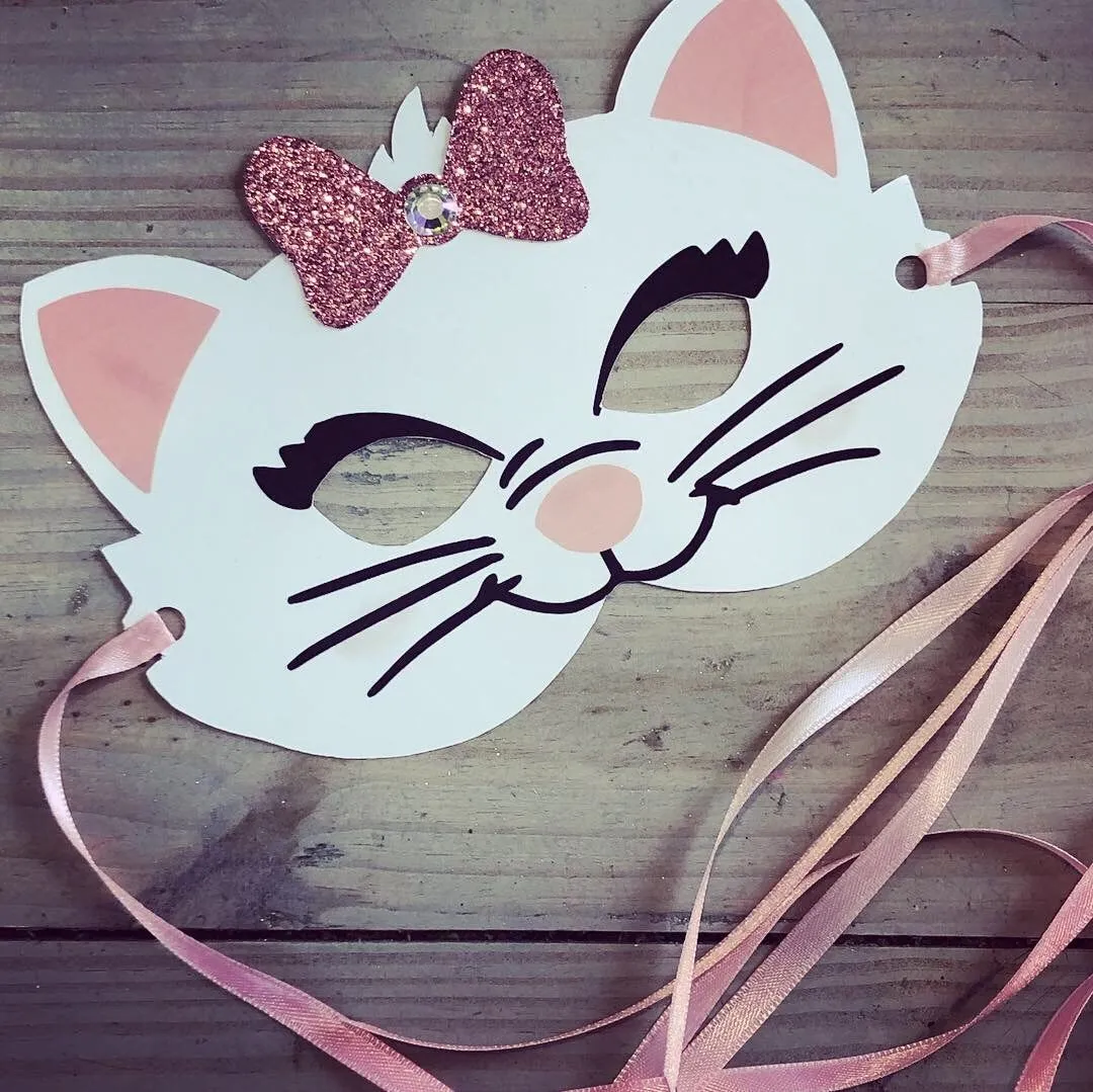 Máscara de Marie de los Aristogatos. Máscara de juego - Etsy México Máscara de Marie de los Aristogatos. Máscara de juego - Etsy México